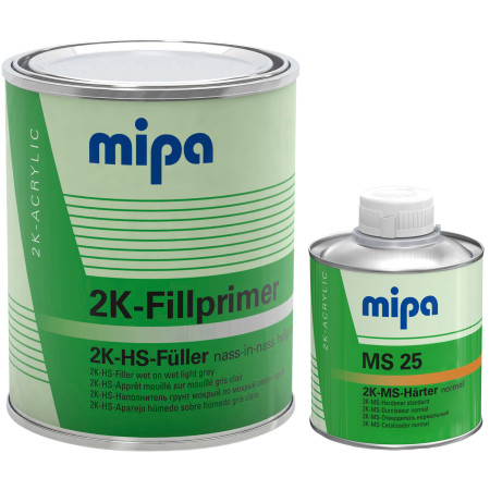 MIPA podkład FILLPRIMER mokry w mok.+MS25 kpl.1,2L - 2223 - mega-kolor.pl
