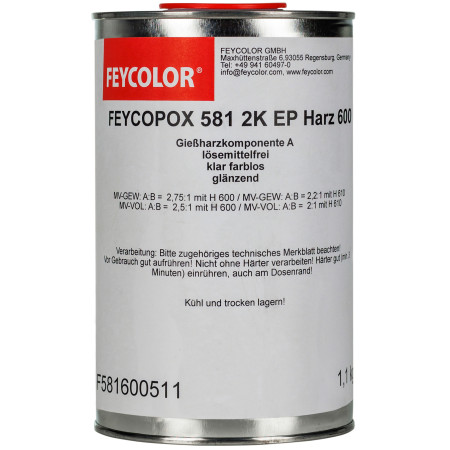 FEYCOPOX 581 2K EP HARZ 600 1,1kg + utw 0,4kg 3cm - 0364 - mega-kolor.pl