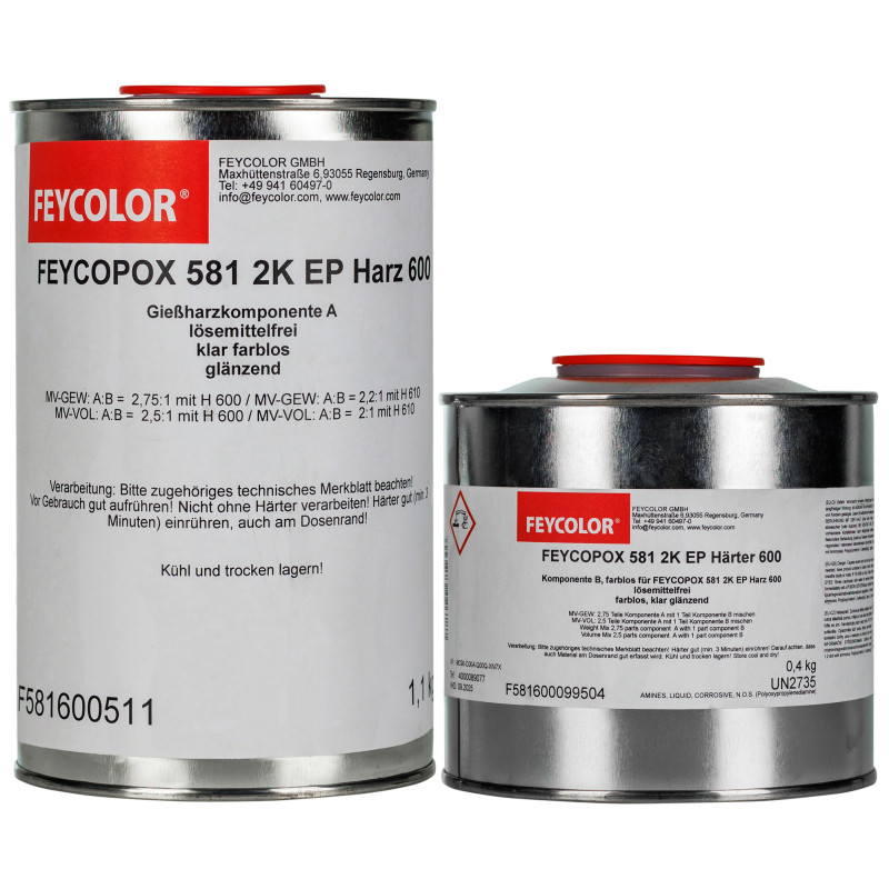 FEYCOPOX 581 2K EP HARZ 600 1,1kg + utw 0,4kg 3cm - 0364 - mega-kolor.pl