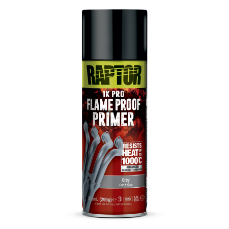 RAPTOR Spray FLAMEPROOF 1000°C 336ml podkł. szary - 3627 - mega-kolor.pl